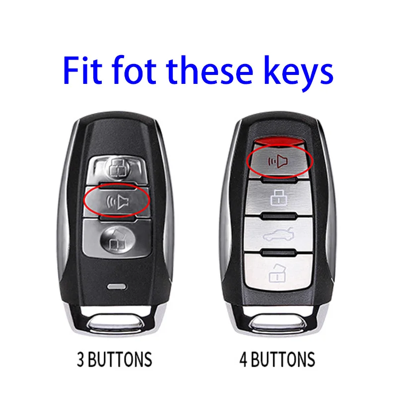 3 4 Button TPU Car Key Case Cover Keychain for Great Wall Haval Jolion H6 H7 H4 H9 F5 F7 F7X F7H H2S GMW Dargo Key Shell Fob