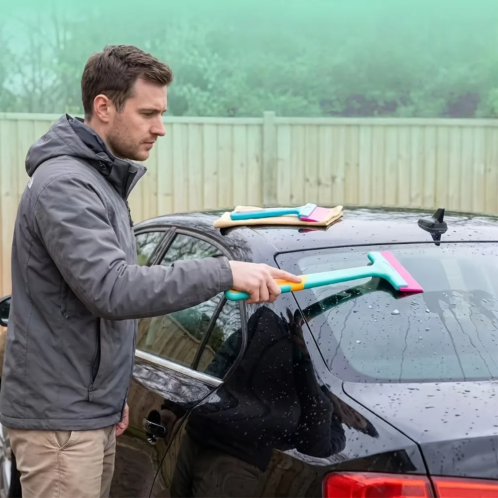 Car Windshield Cleaning Squeegee Water Wiper Window Tint Tendon Scraper for Mirror Glass Car Wash Accessories