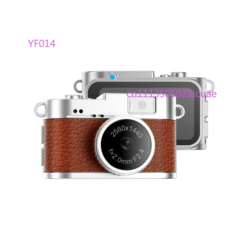 

Мини-камера с экраном 1,47 дюйма, запись видео 2K HD, ретро-дизайн, портативная камера-брелок со вспышкой