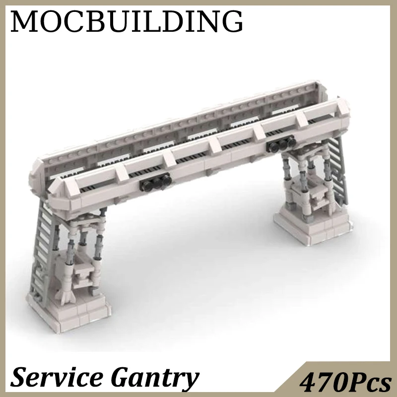 470Pcs Gantry Model Industry Style Bridge MOC Building Block Bricks Toys for Kids Birthday Gift