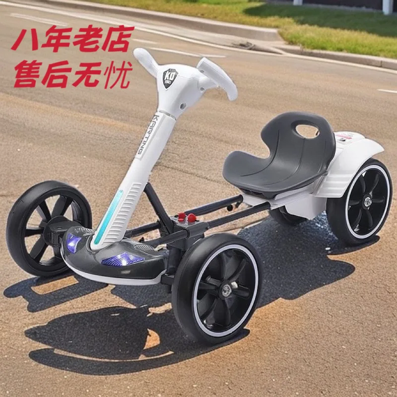 Children's kart 1-10 years old electric four-wheel bike foldable remote control bike