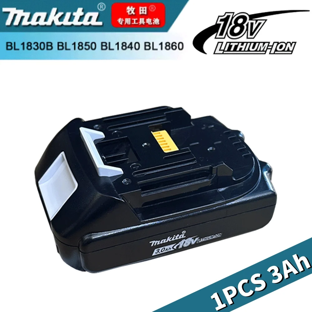 

100% original Makita 18V 3.0Ah Rechargeable Battery ,For Makita BL1830 BL1830B BL1840 BL1840B BL1850 BL1850B Power Tools Battery