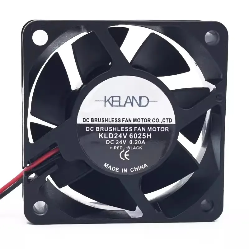 

Новый вентилятор охлаждения для KELAND KLD24V6025H 24В 0.20A 6 см 6025 Вентилятор охлаждения шасси инвертора 60*60*25 мм