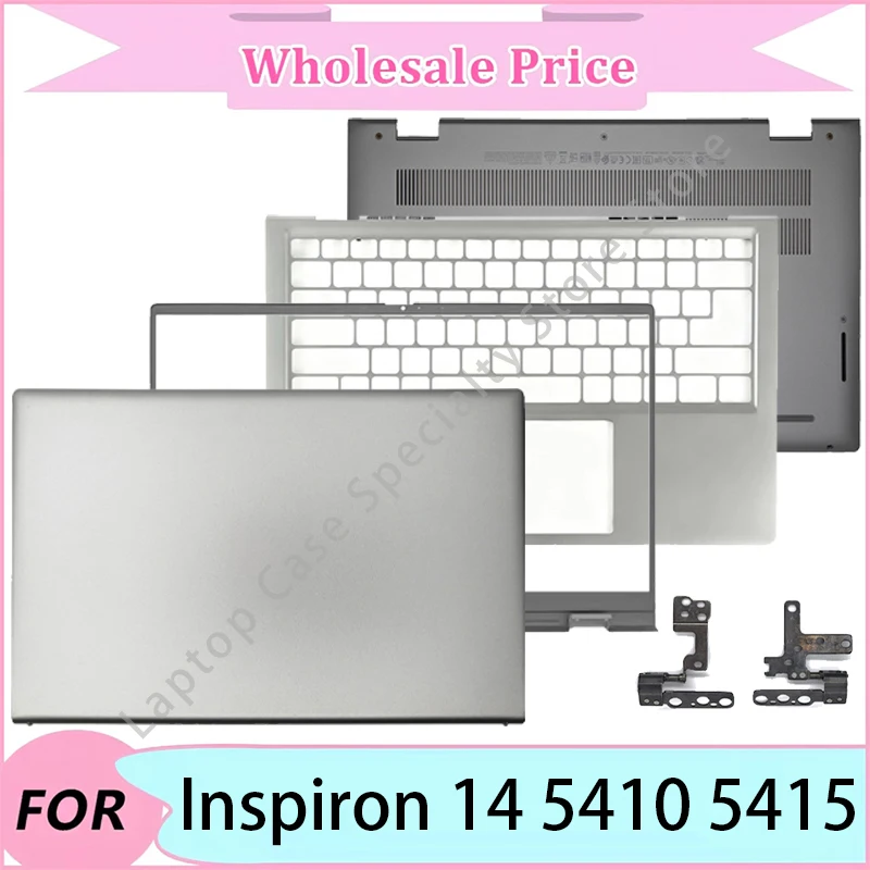 

New For Dell Inspiron 14 5410 5415 Laptop LCD Back Cover/Front Bezel/Upper Palmrest/Bottom Case/Hinge