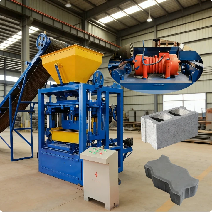 Concrete Block Making Machine Brick Cement Clay Interlock Manual Red Mud Fly Ash Bricks Making Machinery Fully Automatic Master