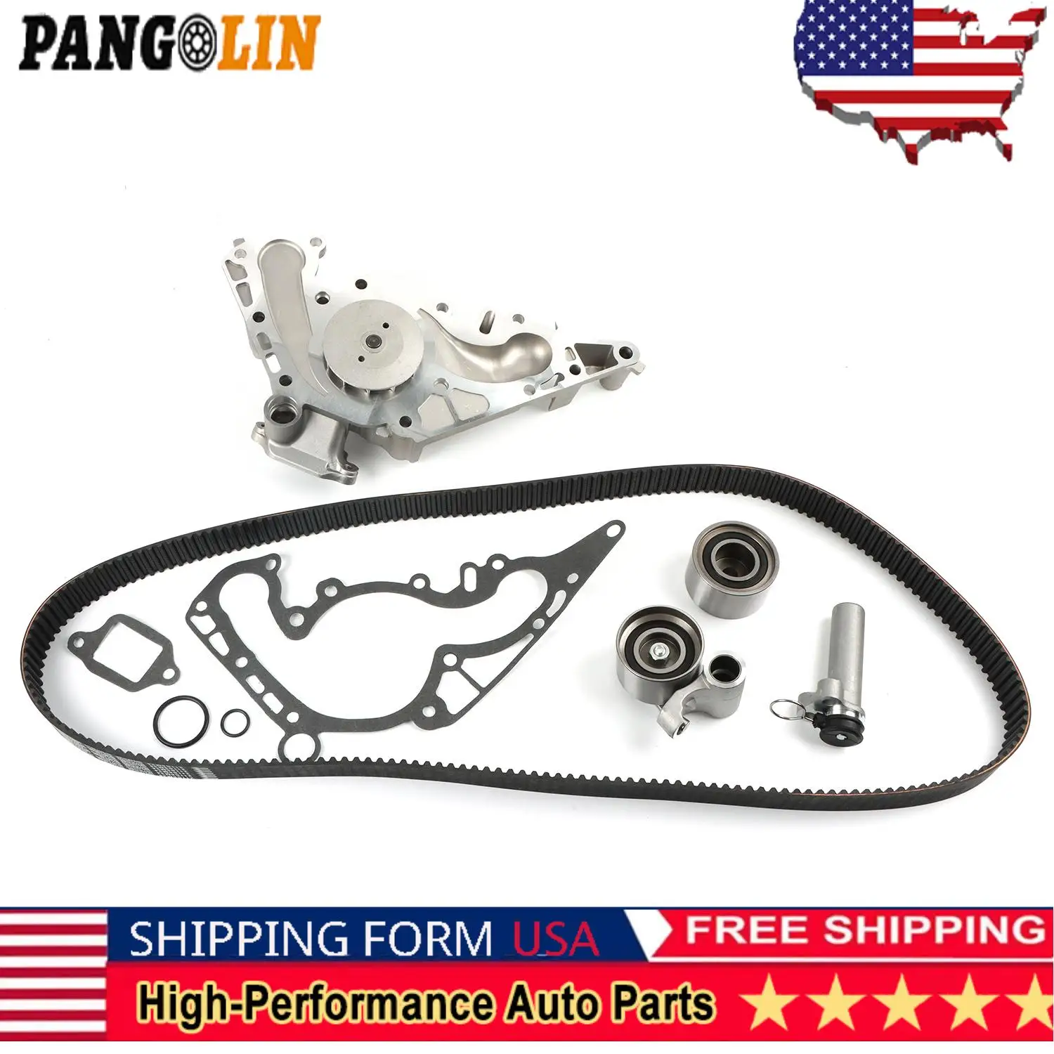 

Timing Belt Kit with Water Pump For Toyota Tundra Sequoia Land Cruiser 4Runner Lexus SC430 GX470 LX470 LS430 GS430 4.3L 4.7L