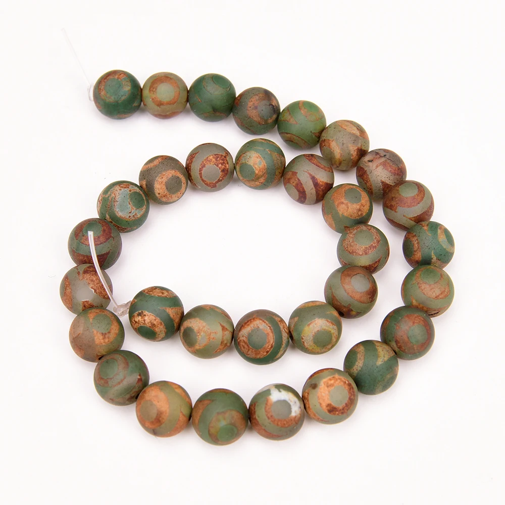

APDGG 2 нити 12 мм зеленый коричневый матовый агат гладкие круглые нити бусины ожерелье изготовление ювелирных изделий своими руками