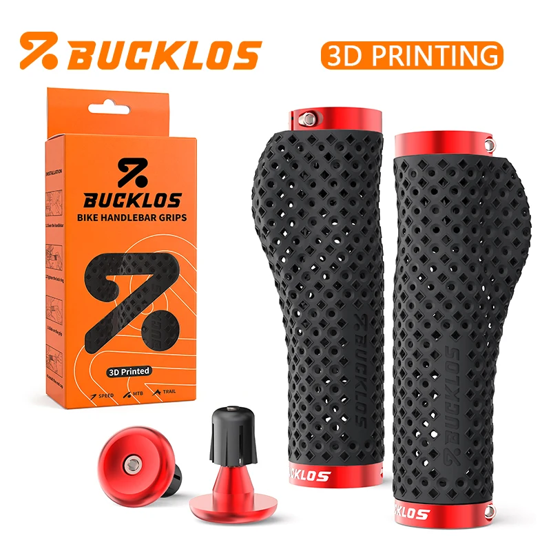 

Велосипедные грипсы BUCKLOS GR820 для горного велосипеда, 3D-печать, нескользящие, из ТПУ, с амортизацией