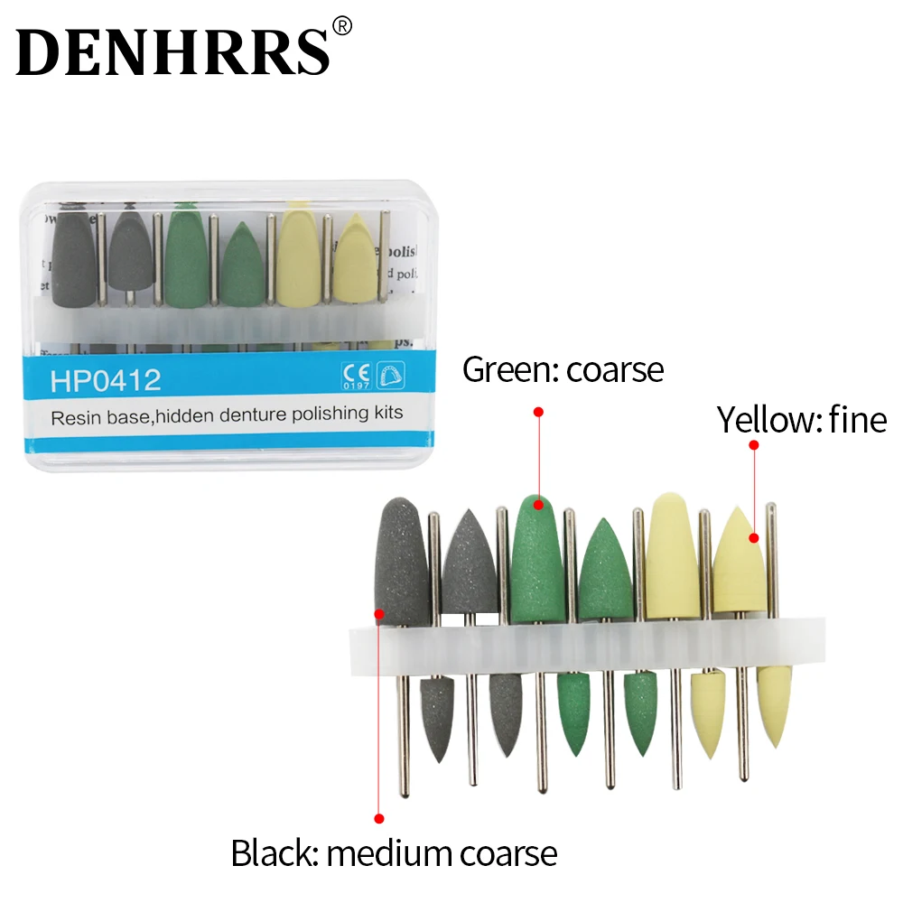 

Стоматологические алмазные боры со скрытой полимерной основой для протезов, наборы для полировки низкоскоростных стоматологических инструментов HP 0412
