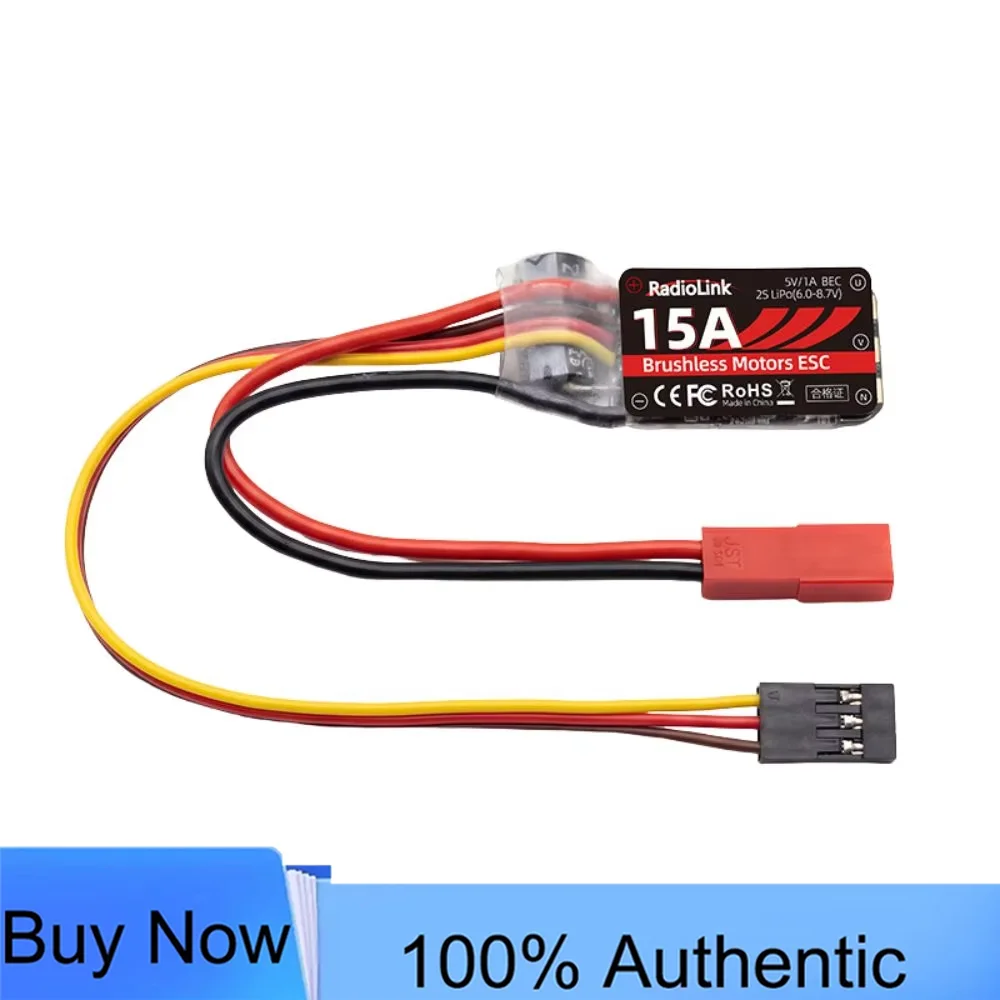 Radiolink 15A ESC for RC Brushless Motor Electric Speed Controller, Support 2S-4S LiPo A560 Airplane Replacement