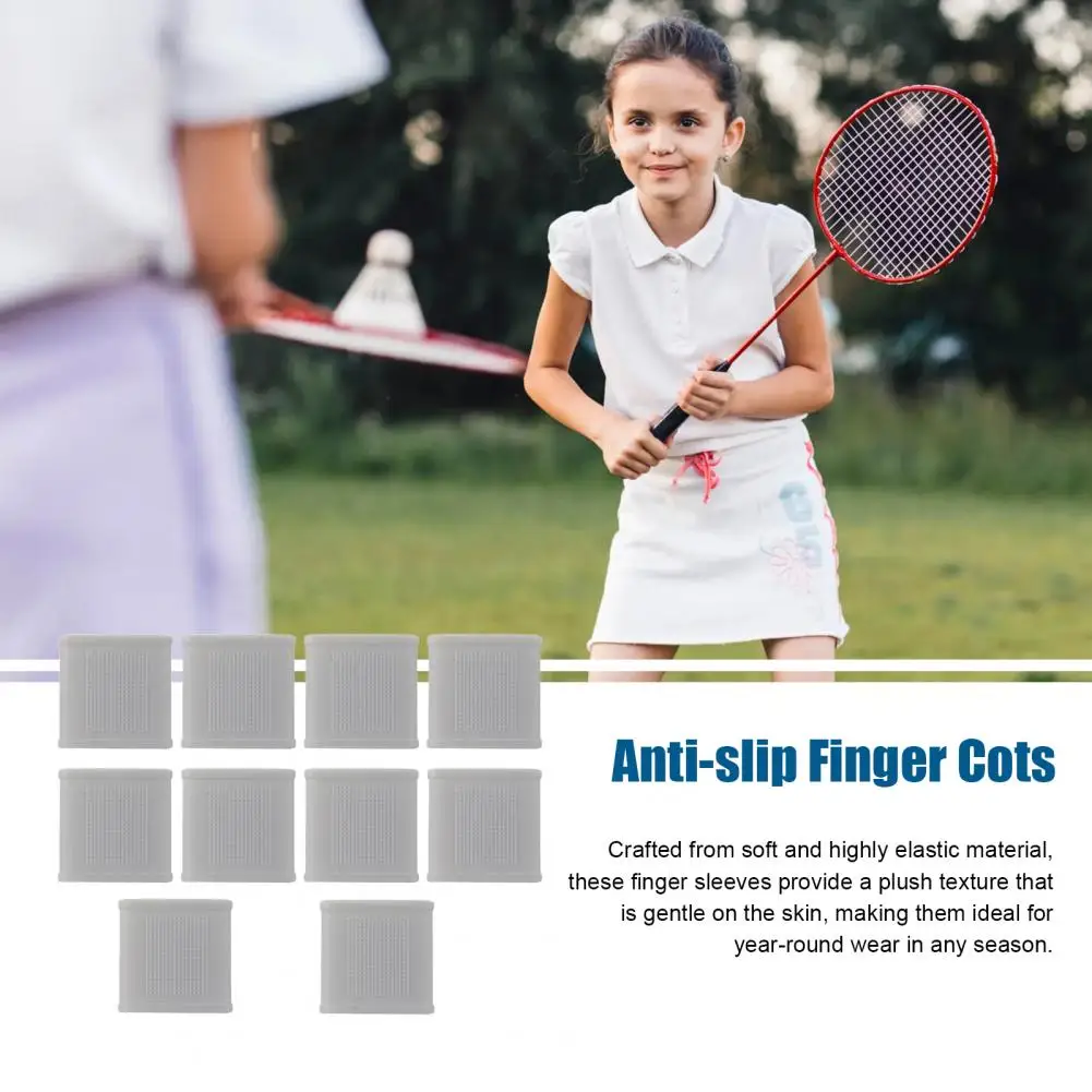 Thumb Grip Covers Finger Sleeves for Gaming 10pcs Silicone Finger Wraps Protector Compression Finger Sleeves Support for Sports