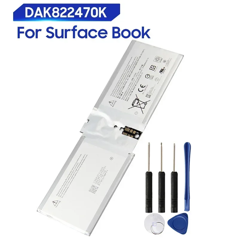 

High-Quality New Replacement Battery For Microsoft Surface Book 1703 DAK822470K G3HTA020H Lithium Rechargeable Batteries 2387mAh