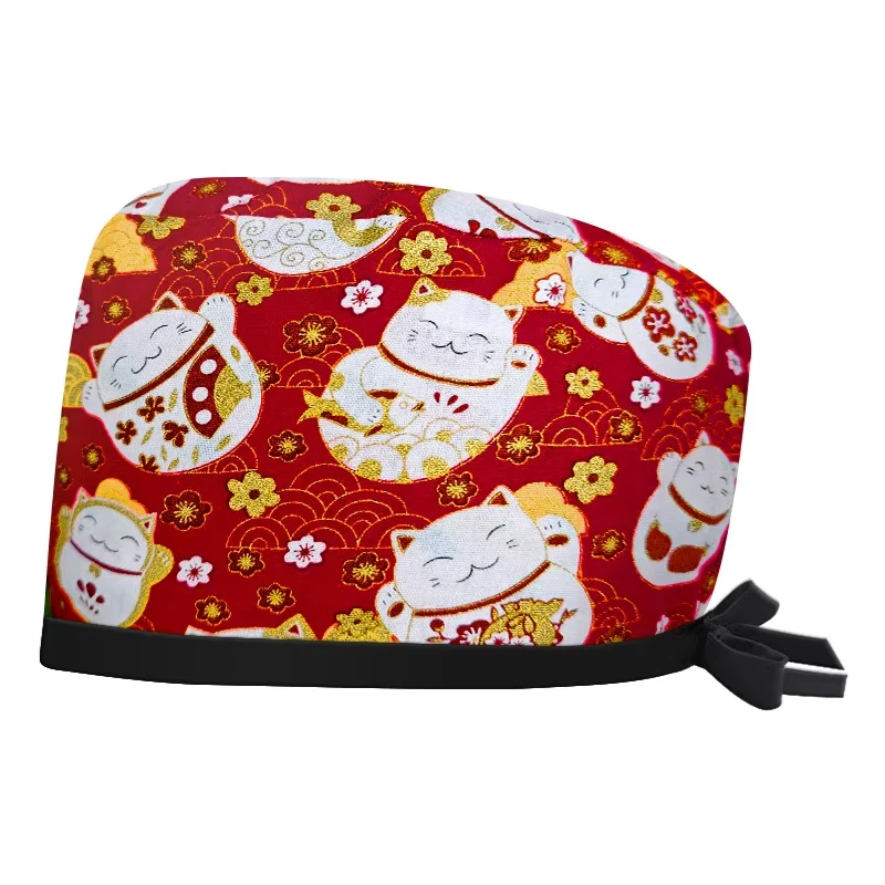 スクラブキャップ 医師 手術室柄 プリント スケルトン 看護師用ヘッド ラボ ペット病院 手術用帽子 ユニセックス 歯科医 ユニセックスキャップ