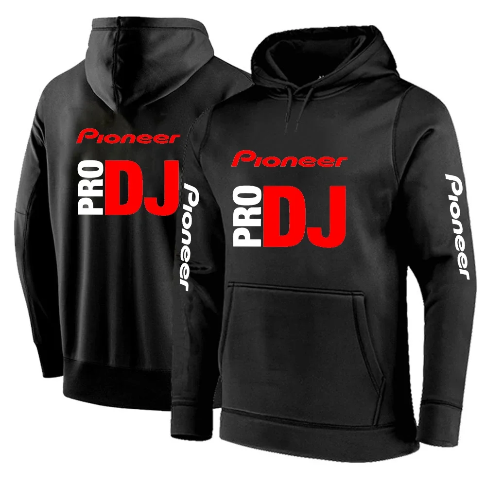 

DJ Pioneer PRO 2024 Men's New Solid Color Hoodies Casual High Quality Long Sleeved Hip Hop Streetwear Harajuku Sweatshirts Tops