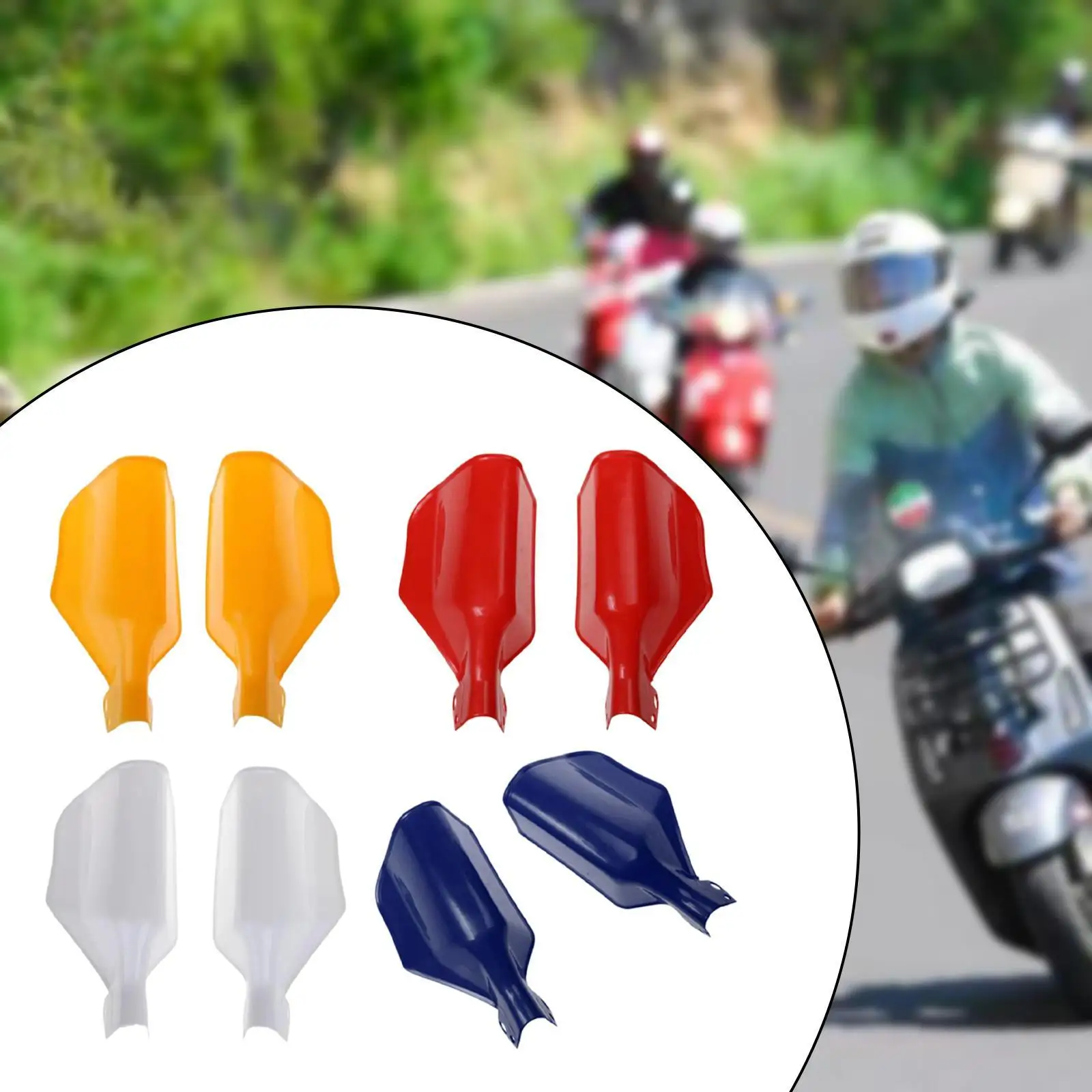 Motorbike Hand Guards Windshield Brake Lever Protector for Yamaha YBR125 DT125 Universal Fit ABS Handlebar Cover Outdoor Riding