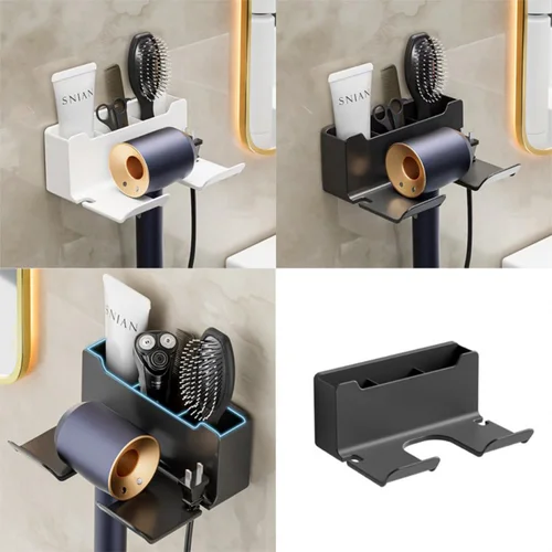 다이쓴드라이기걸이 간편 부착 3칸 드라이기 거치대 드라이걸이 헤어드라이기 홀더
