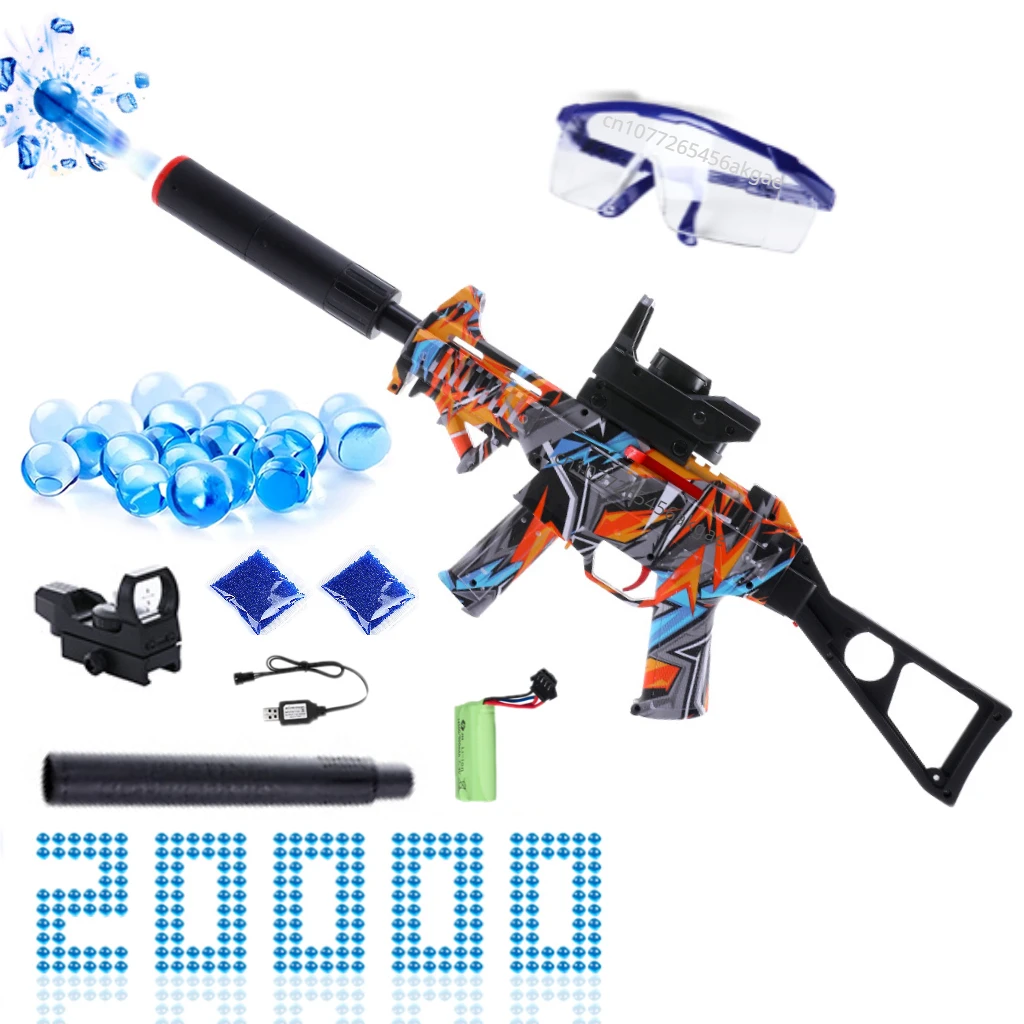 UMP Gel Balls Gun Toy Airsoft Weapons Hydrogel Graffiti Pneumatic Gun Rifle Sniper Launcher Toys for Boys Adults CS Fighting