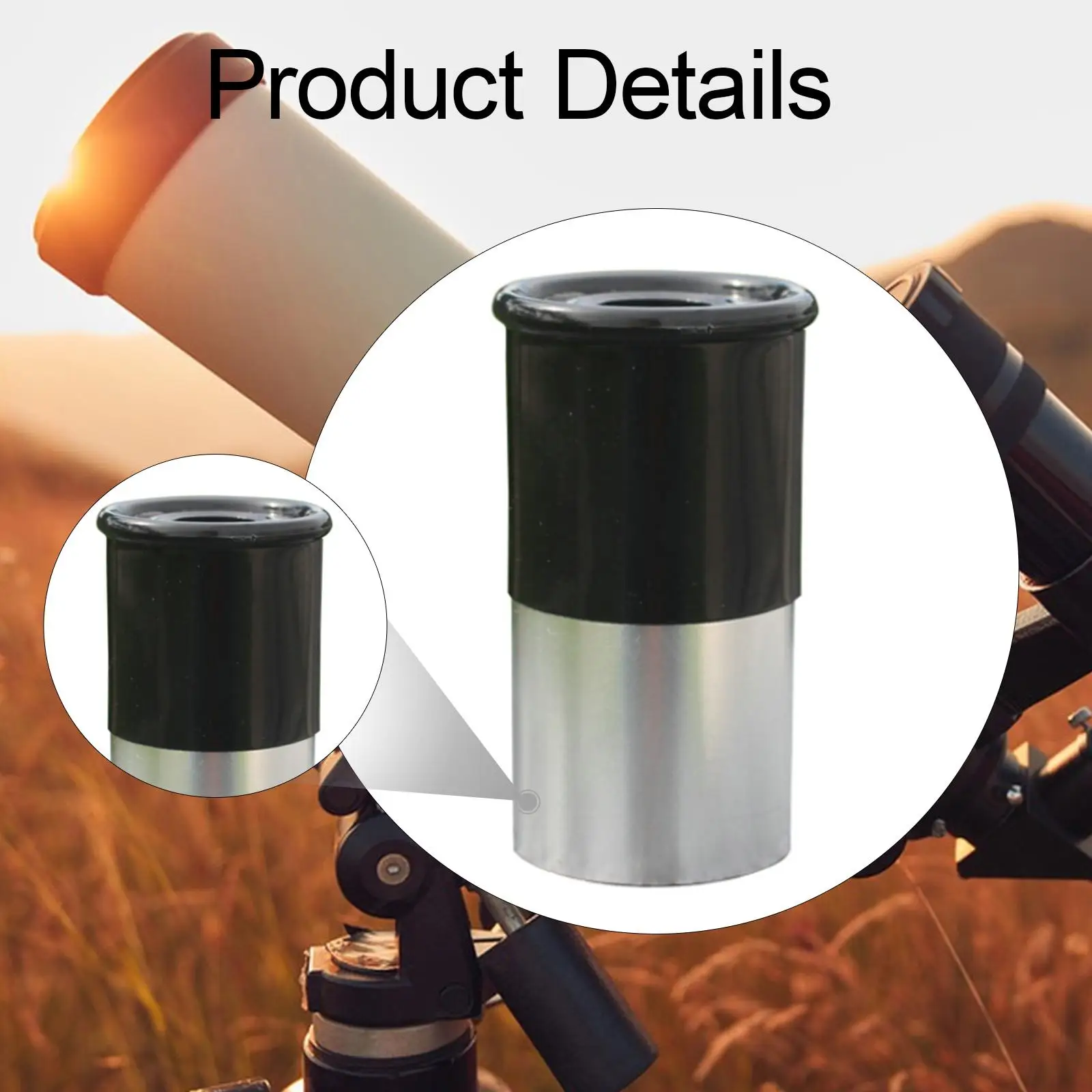 Telescope Eyepiece, Planetary Eyepiece, 0.965 inch Eyepiece 5P9950 for Astronomy, Planet Observation, Beginners