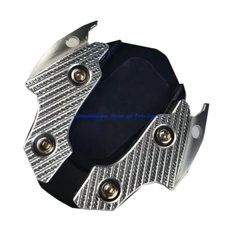 H7BD Motorcycle Kickstand Stabiliser Foot Pad Aluminum Parking Pad Prevents Sinking On Soft Ground Suitable for NMAX155