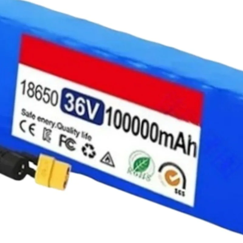 10S3P 36V 100Ah Battery Packs for Electric Bicycles Electric Skateboards 18650 Replacement Lithium-ion Battery