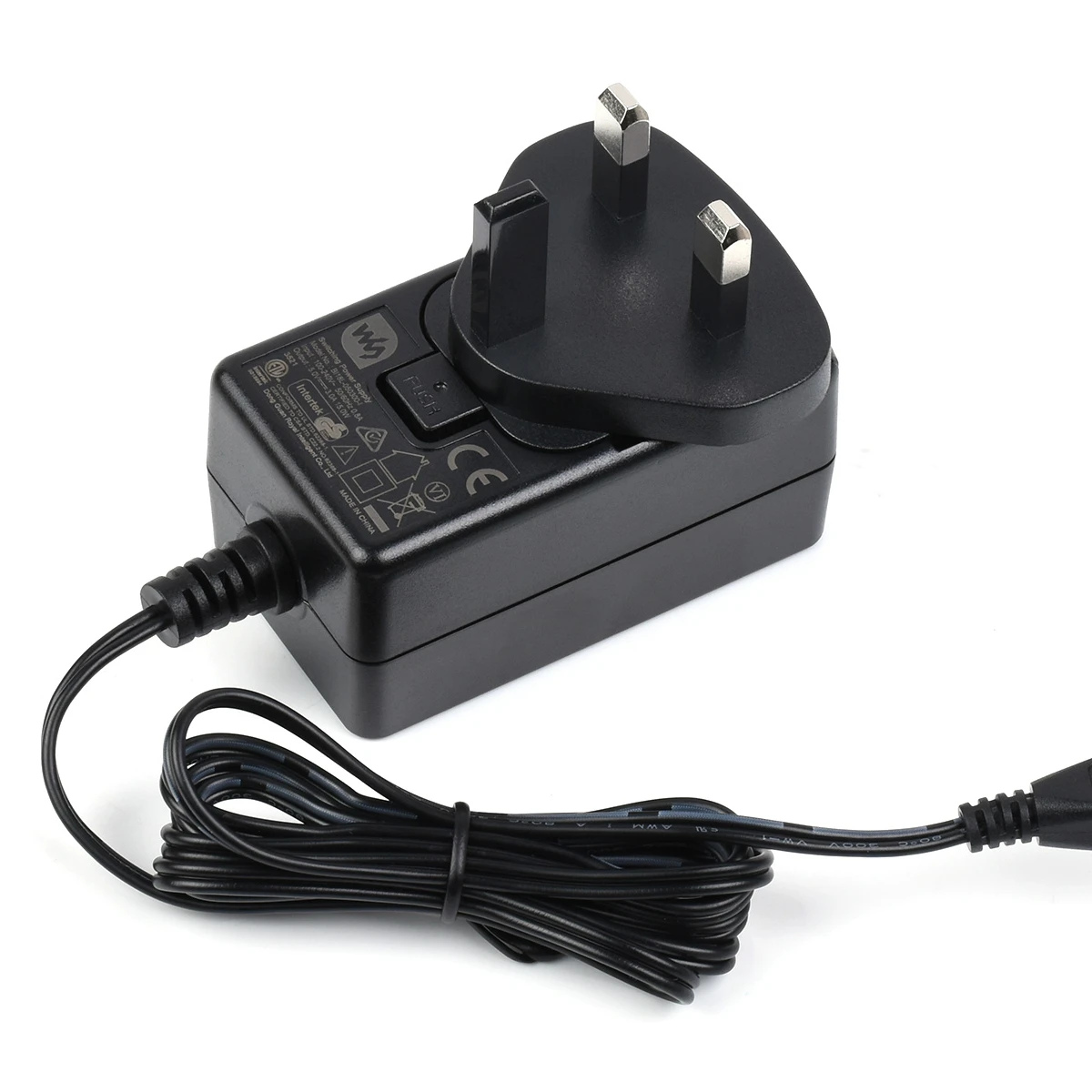 Waveshare-voeding, voedingsadapter, 5V/3A, USB-uitgangsconnector, PSU-5V3A-MICRO