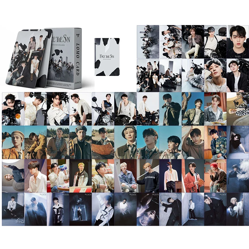 HOT 55Pcs Set Kpop Sector Face The Sun Photo Cards Attacca Darling LOMO Cards Phone Premium Photos