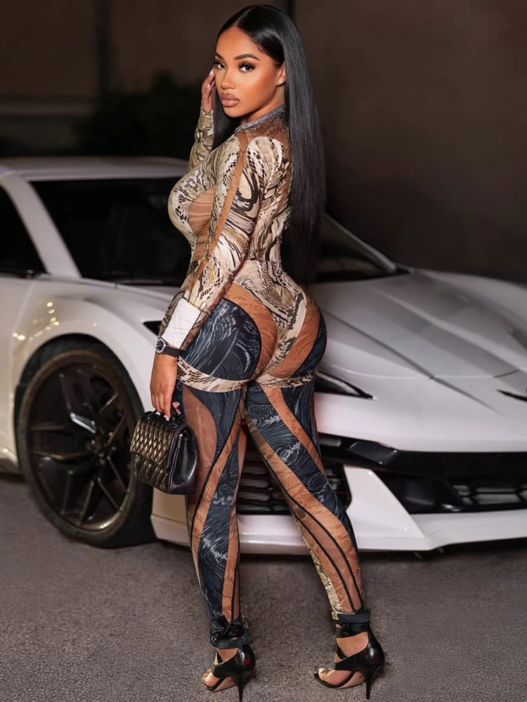 Conjunto de retalhos coloridos Nibber, conjunto de 2 peças para mulheres, tendência de outono, hipster, body, tops + leggings, roupas de rua