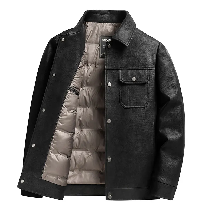 2026 Autumn/Winter Men thickened down jackets Fashion Trendy Warm Comfortable Versatile Casual High Quality Down Jacket male