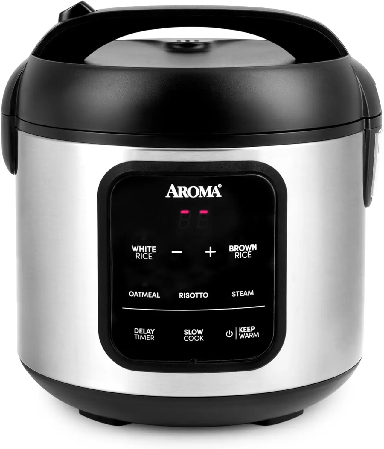 

Digital Rice Cooker, 4-Cup (Uncooked) / 8-Cup (Cooked), Steamer, Multicooker, Slow Cooker, Oatmeal Cooker, Auto Keep Warm