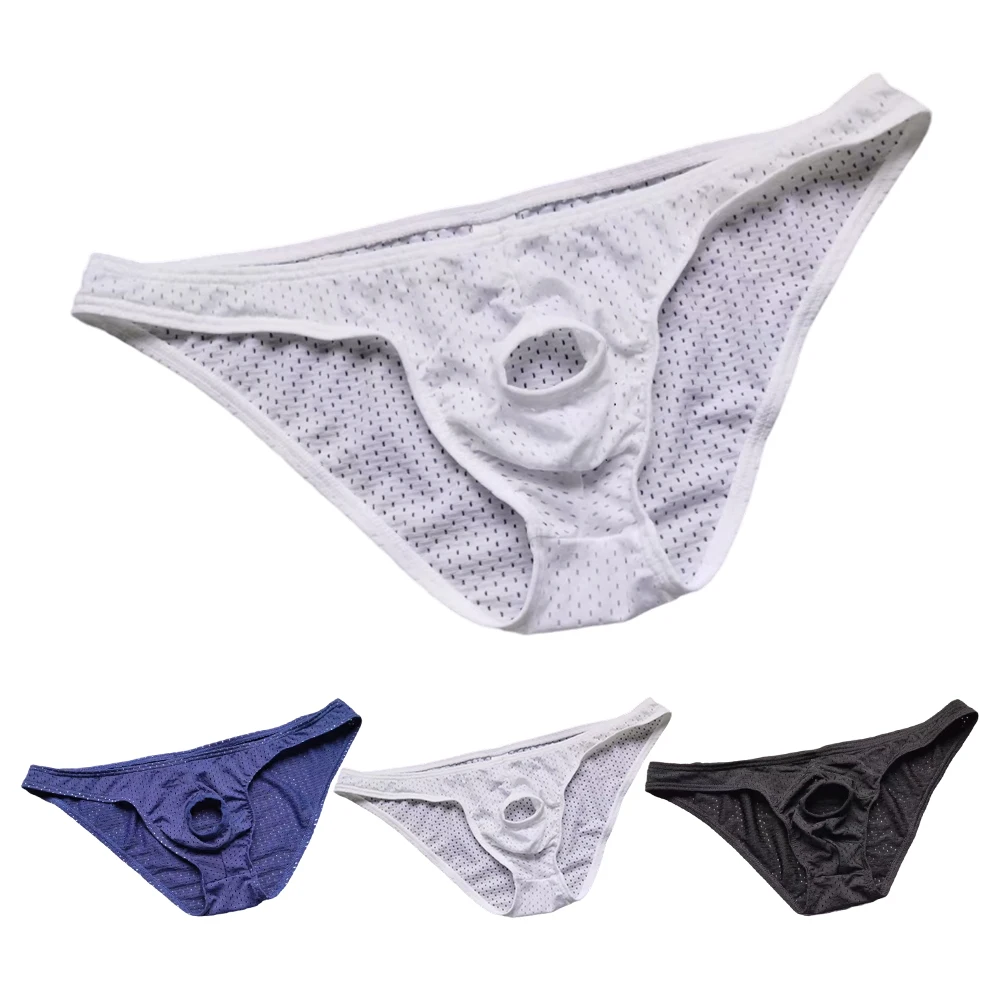 ملابس داخلية مثيرة للرجال تسمح بالتهوية ملابس داخلية مثيرة صلبة سيسي على شكل حرف U ملابس داخلية ناعمة سراويل داخلية رفيعة للغاية كلسون مرن