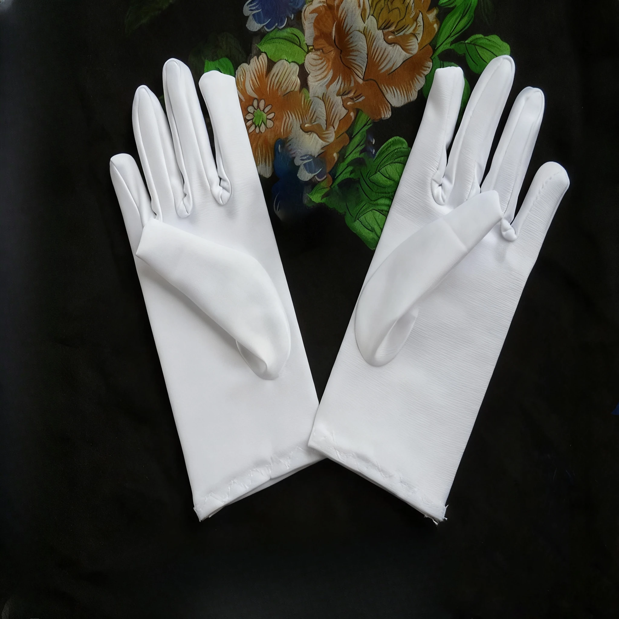 Children White Gloves Children's Performance Etiquette Gloves Stage Performance Elastane Gloves Jazz Dance Etiquette Gloves Spot