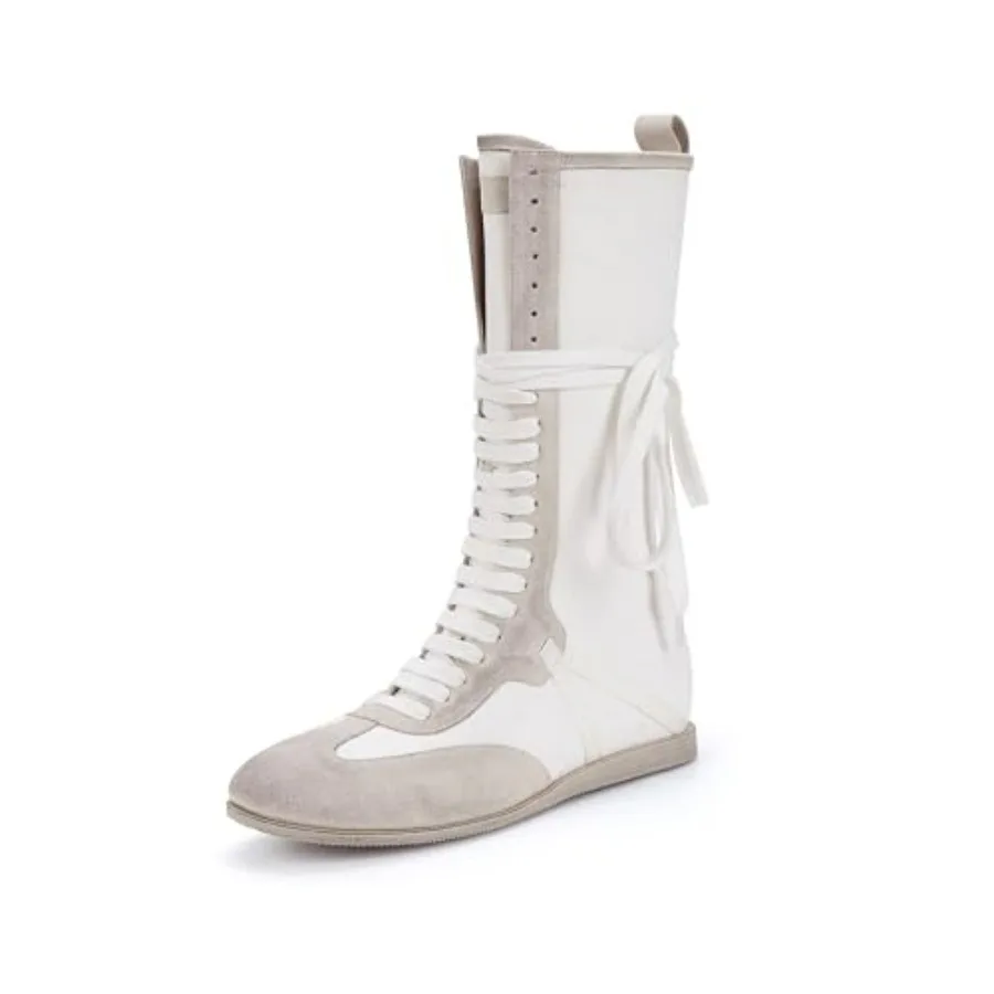 

LACIKOSZ Womens Lace Up Sport Boots Fashion High Top Sneakers Casual Athletic Streetwear Shoes