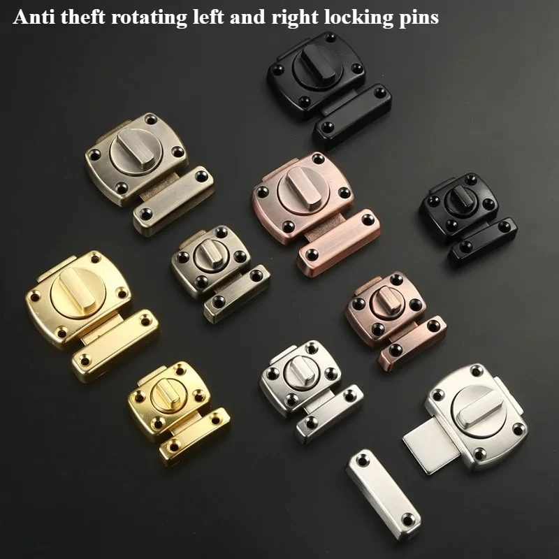 Rotating bolt lock, sliding lock, rotating bucket, bathroom toilet lock