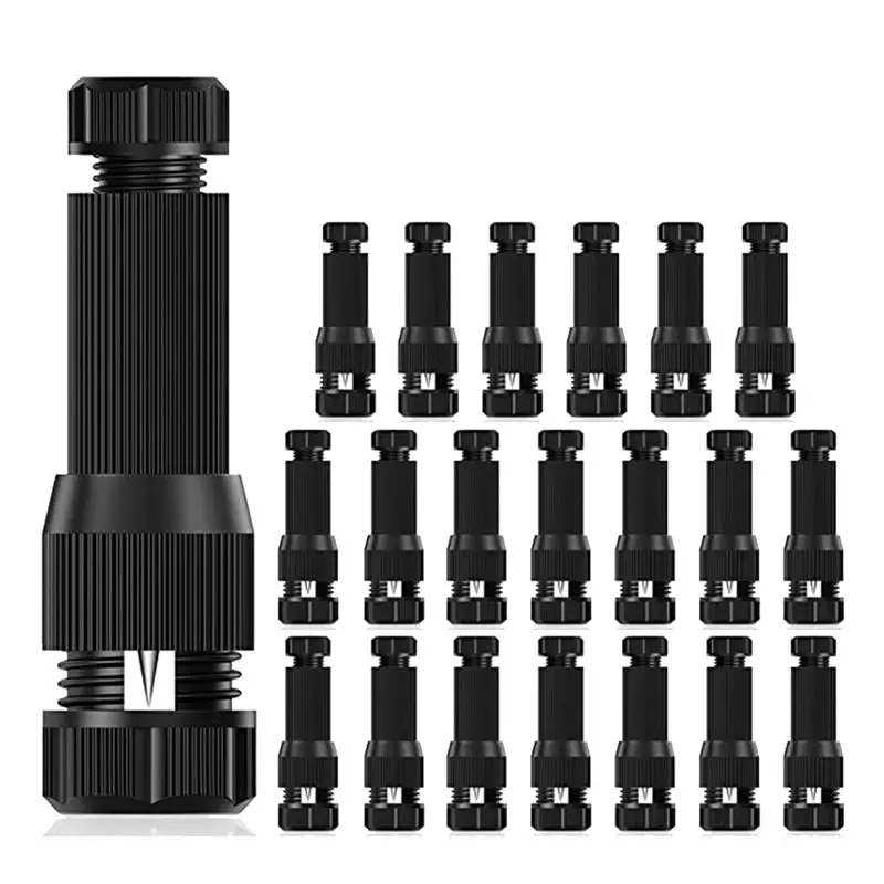 morning 20 Pcs Low Voltage Wire Tap Connectors Waterproof 12-20 Gauge for Path Lights, Spotlights, Flood Lights, Ground Lights
