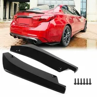 Universal For Infiniti G37 Q50 Q60 Q70 2008-2022 Rear Bumper Splitters Lip Angle Spoiler Scratch Protector Guard Car Accessories