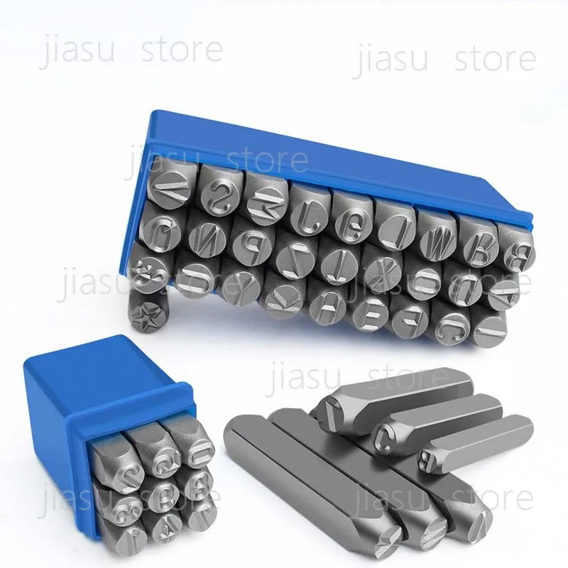 

AZ Steel Mould Carbide Stamp with 3-12mm Punch Characters Numeric Symbols Jewelry Letters of Tools and Equipment