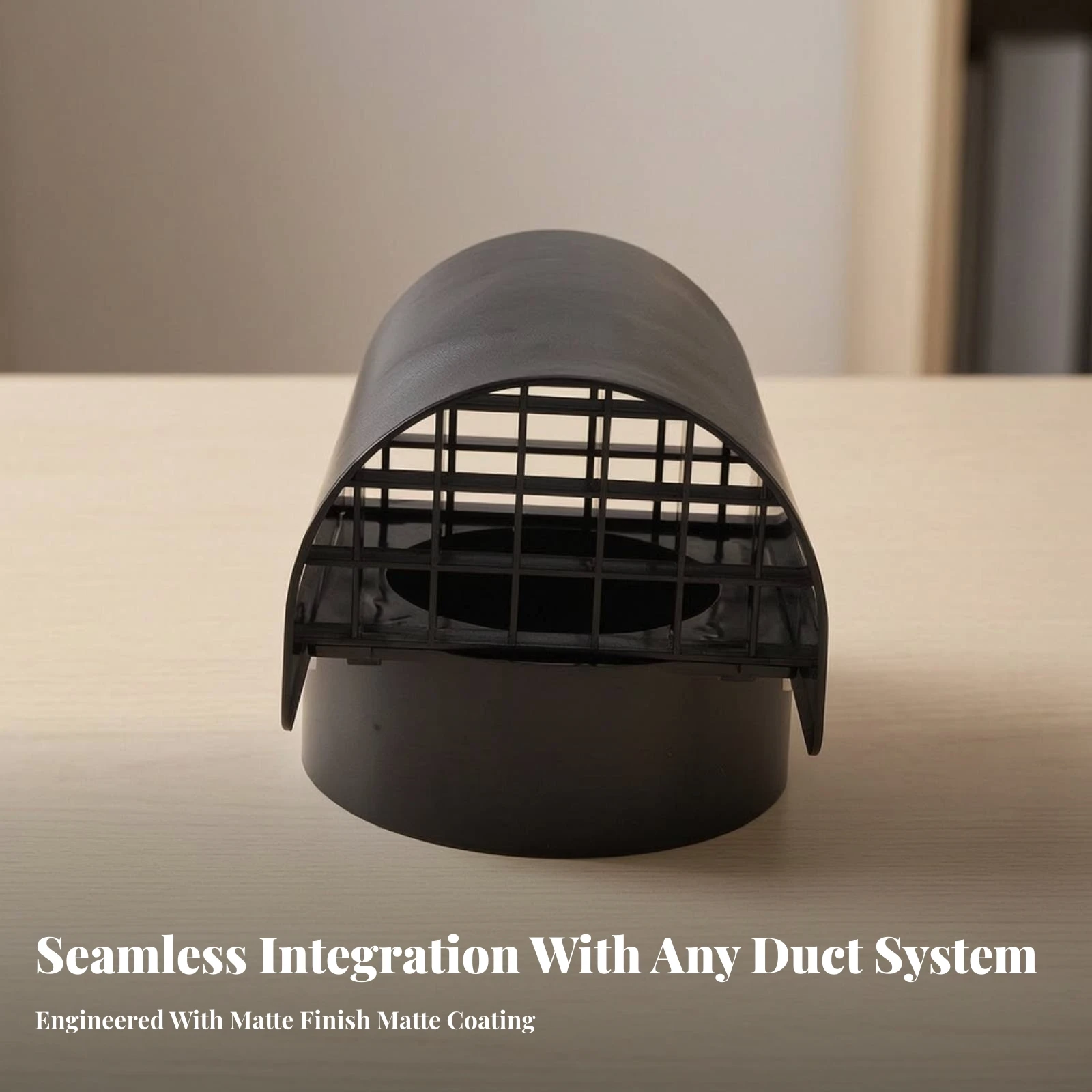 Ventilation Pipe Cap with Grid Screen Weatherproof Radon Vent Cap Roof Vent Cover Sturdy Low-Height for Roofing Contractors