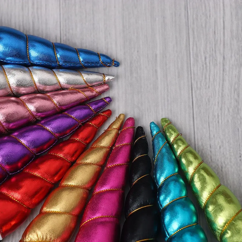 30pcs/lot High Quality Unicorn Horn Flatback Used for Diy Girls Adult Headband Clips Dog Cat Headwear Party Decoration Supplies