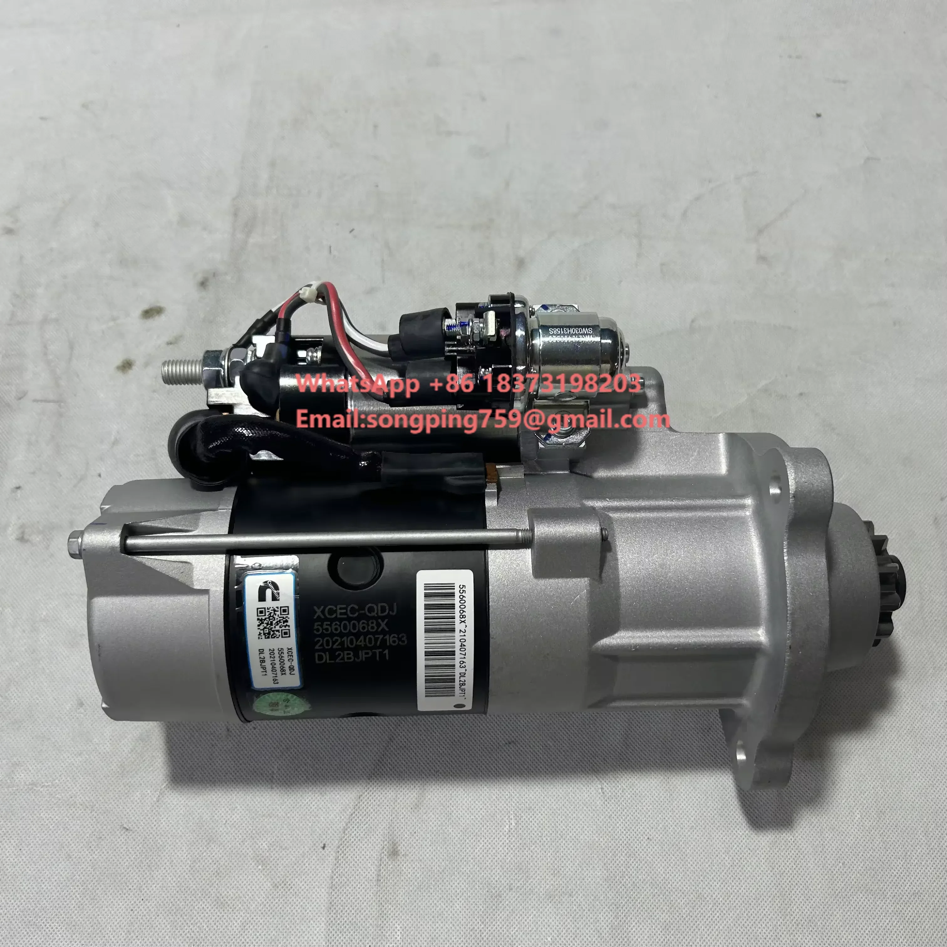 Genuine 100% Original Starter Motor 5560068 for ISM11 Die sel Engine Truck Parts with 3-Month Warranty
