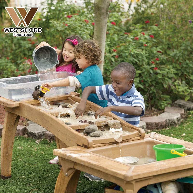 Kids Outdoor Mud Table - Montessori Drewniany Stół Wodny na Zewnątrz