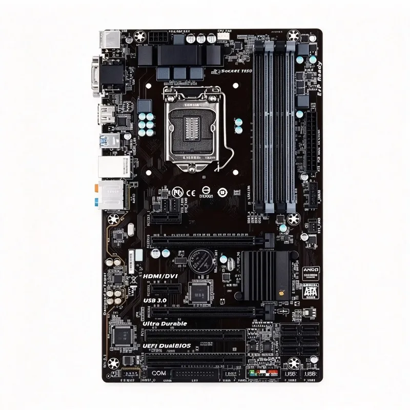 Z97 HD3 D3H LGA1150 Motherboard Overclockable, Compatible with i7-4790K, M.2 NVMe Supported, DDR3 Mainboard
