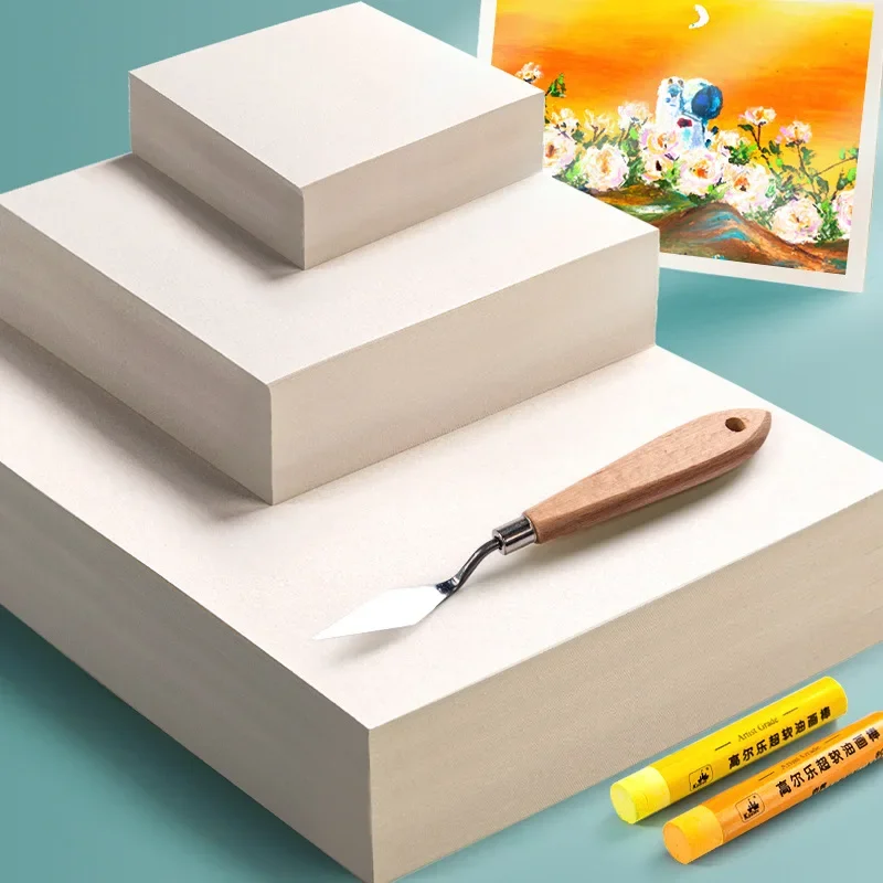 A4/A5 Oil Painting Stick Special Paper Thickened 200/300g 50 Sheets Student Graffiti Drawing Practice Paper Art Stationery