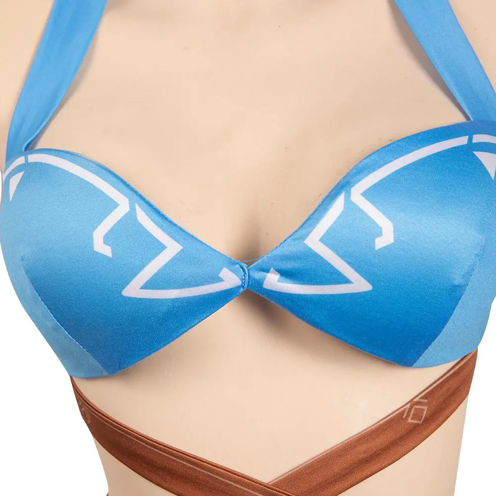 Link Cosplay sexy Bade bekleidung Sommer Frauen Kostüm Anime Zerda Spiel Königreich Tränen Kostüm Strand Wellen Party Bikinis