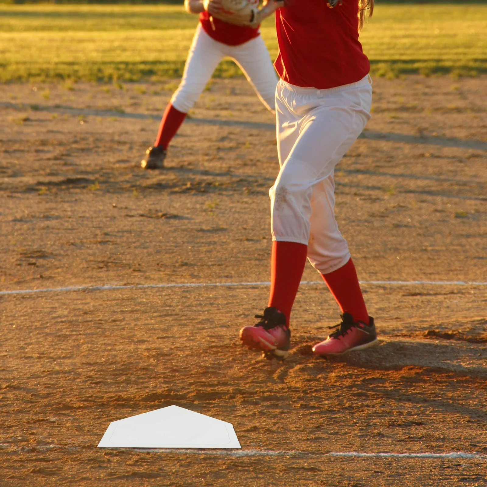 

5 шт., набор бейсбольных плинтусов, водонепроницаемые нескользящие резиновые коврики, декоративные основания для молодежной лиги, бейсбольный плинтус