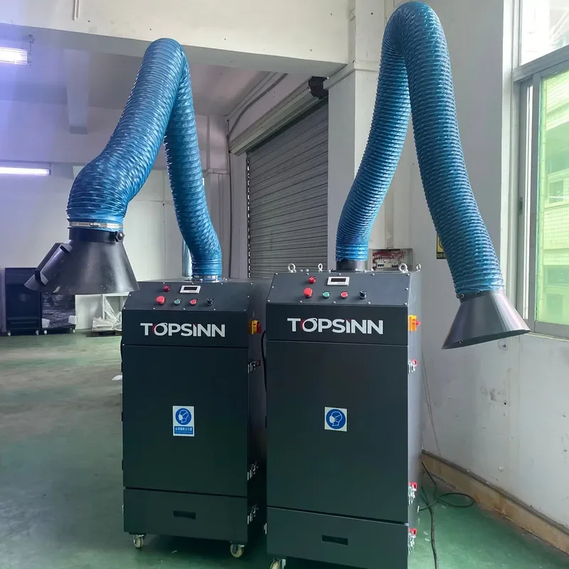 High Power Portable Industrial Vacuum Exhaust Machine for Welding Dust Collector with Protective Facilities