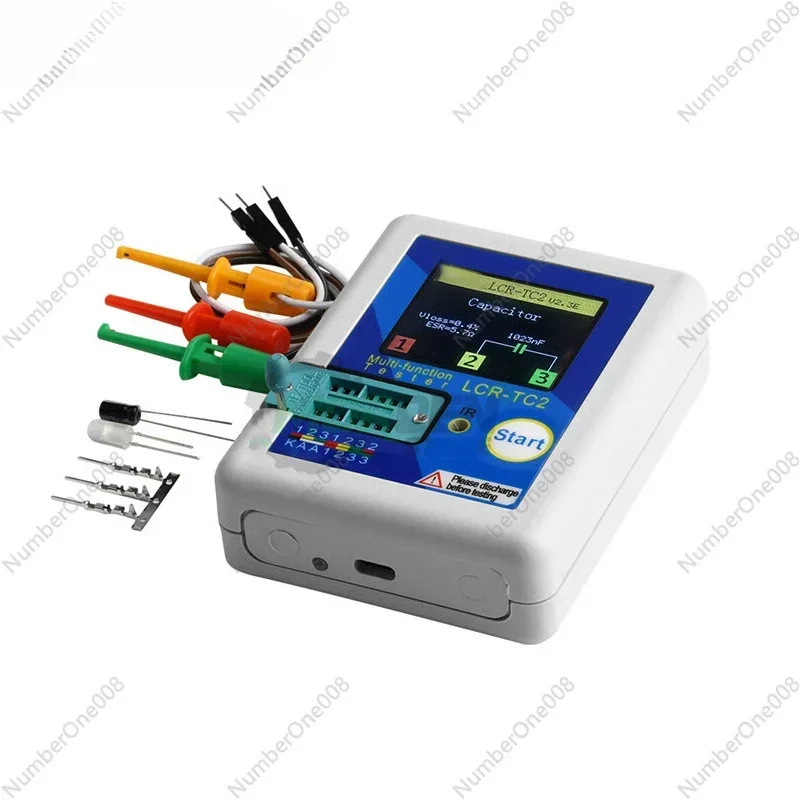 English Version of LCR-TC2 Upgraded Version of High-precision Transistor Tester Full-color Component Detection V2.3E