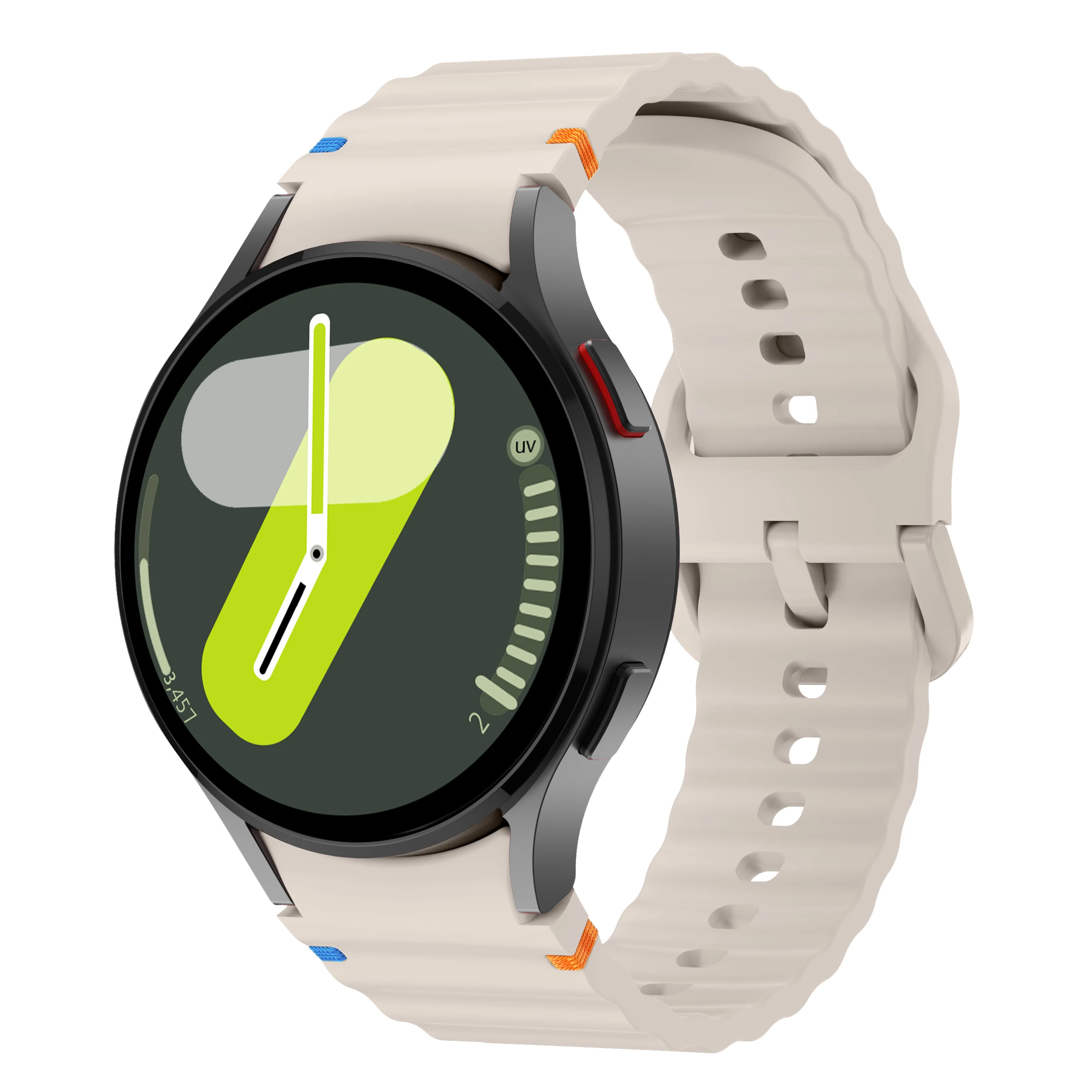 Correa de silicona Original para Samsung Galaxy Watch 7, 6, 4, 5 pro FE, 44mm, 40mm, 45mm, pulsera Galaxy Watch4 6, correa clásica de 43mm y 47mm