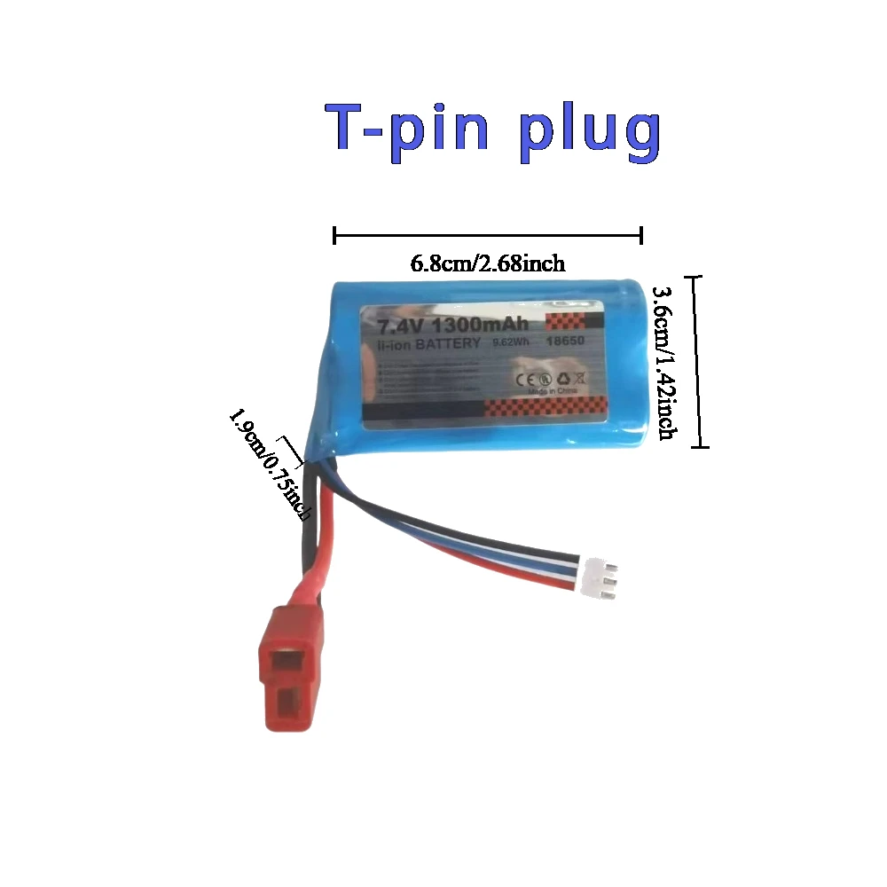 Części do samochodów RC 2s Akcesoria RC ESC Oryginalny akumulator Lipo 7,4 V 1500 mAh 18650 do 16101 16102 16103 Pro Wltoys 10428 /12428/12423