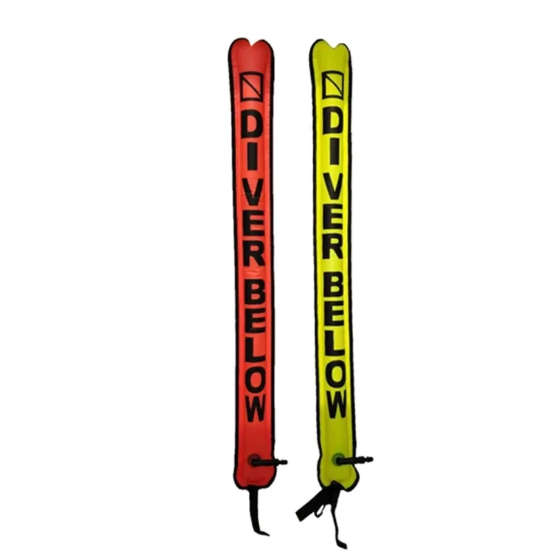 Scubas Diving Surface Marker Buoys Tube-Diver Inflatable SMB Safety Sausages with Valves Diving Water Spor