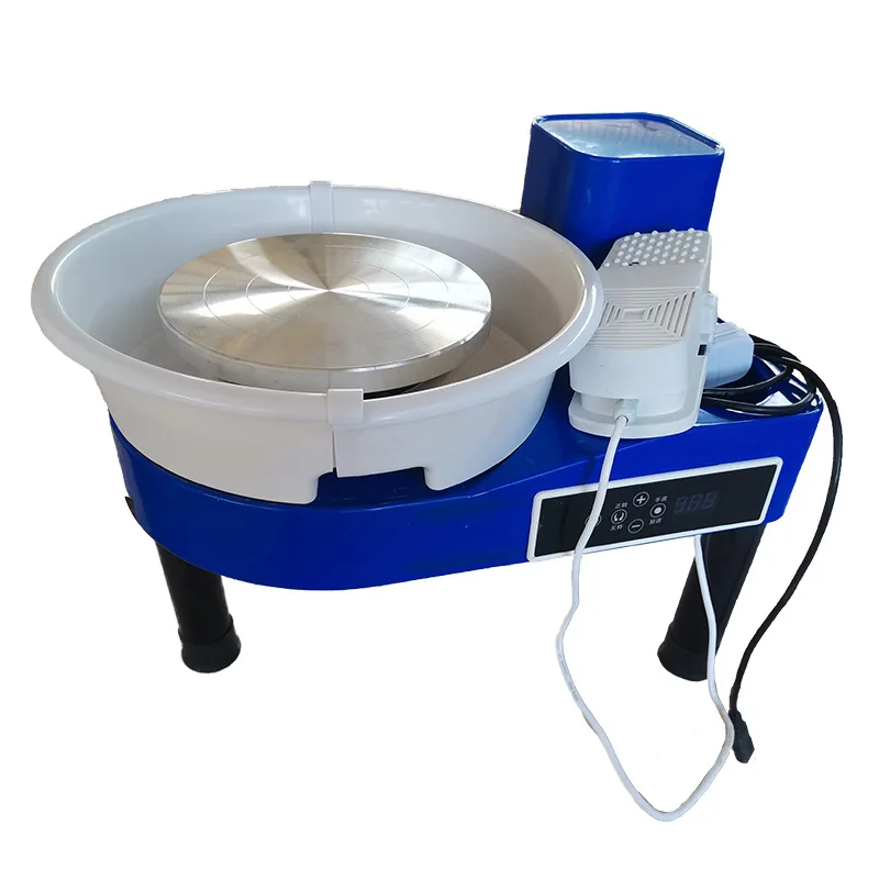 350W Electric Pottery Wheel Machine, 25CM LCD Display Touch Screen Pottery Throwing Ceramic Wheel Machine For Kids